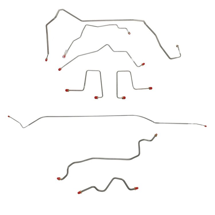 Complete Brake Line Kit for 1998-1999 Chevy Blazer, GMC Jimmy, Oldsmobile Bravada 4WD 4-Door [Stainless Steel]