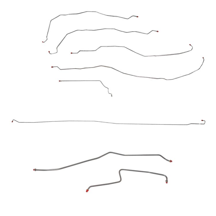 Complete Brake Line Kit for 2001-2007 GM 3500 Dually Trucks w/Crew Cab/Long Bed [Stainless Steel]