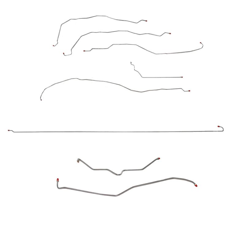 Complete Brake Line Kit for 2001-2007 GM 2500 HD, 3500 6.6L/8.1L Trucks w/Extended Cab/Standard Bed [Stainless Steel]