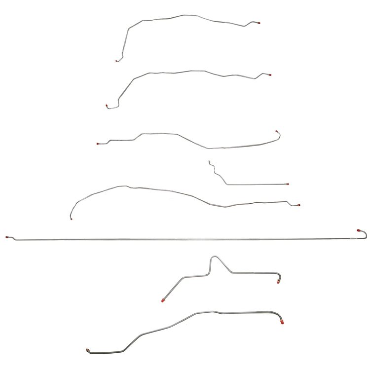 Complete Brake Line Kit for 2001-2007 GM 2500 HD Trucks w/Crew Cab/Long Bed [Stainless Steel]