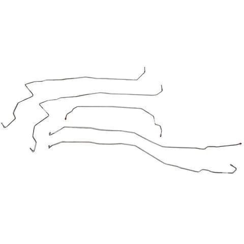 Complete Brake Line Kit for 2007-2008 GM 2500 HD 6.6L/8.1L Trucks w/Crew Cab/Short Bed [Stainless Steel]