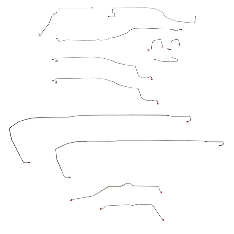 Complete Brake Line Kit for 2003-2006 Chevy Tahoe 2WD Truck w/Traction Control [Stainless Steel]