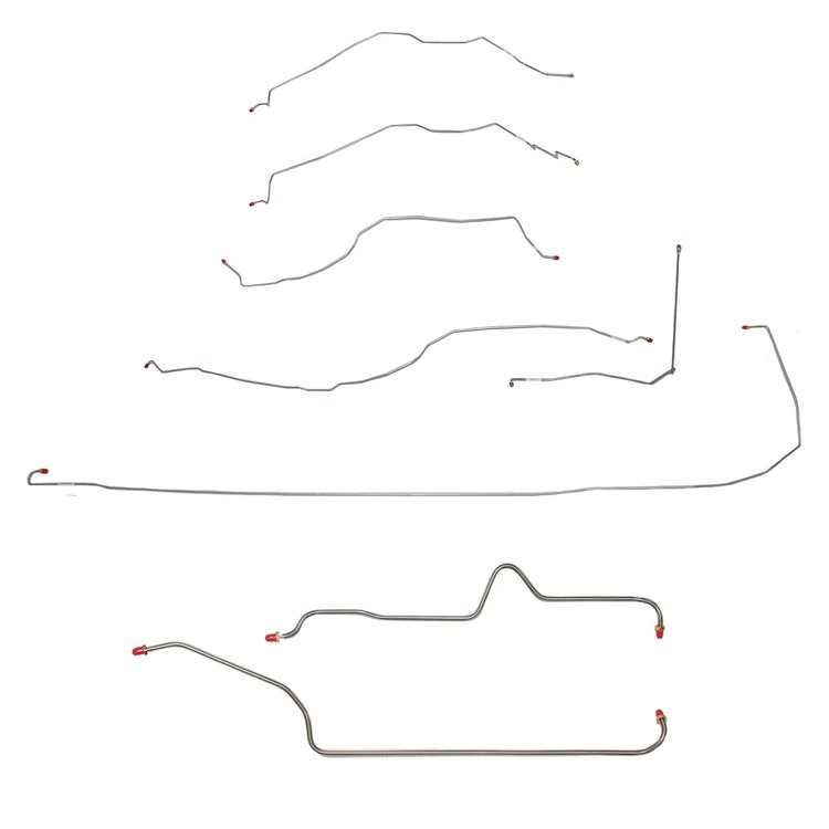 Complete Brake Line Kit for 2000-2002 GM 1500 4WD SUV w/119 in. WB [Stainless Steel]