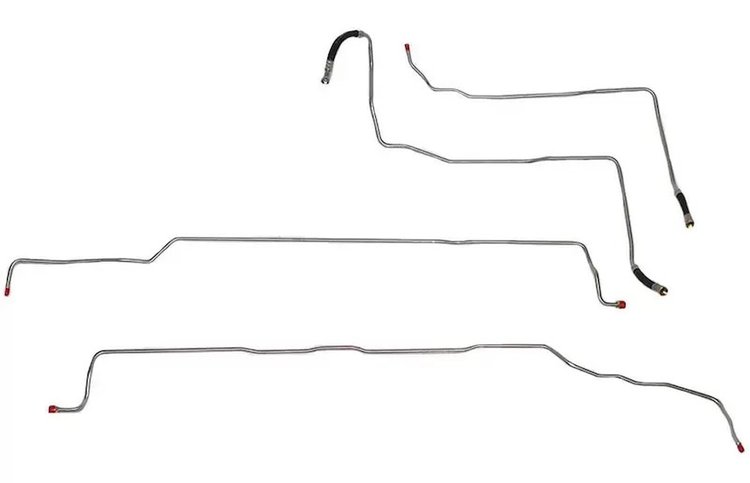 Complete Fuel Line Kit for 2004-2007 GM 1500 Trucks w/V8, Non-Flex Fuel, Extended Cab [Stainless Steel]