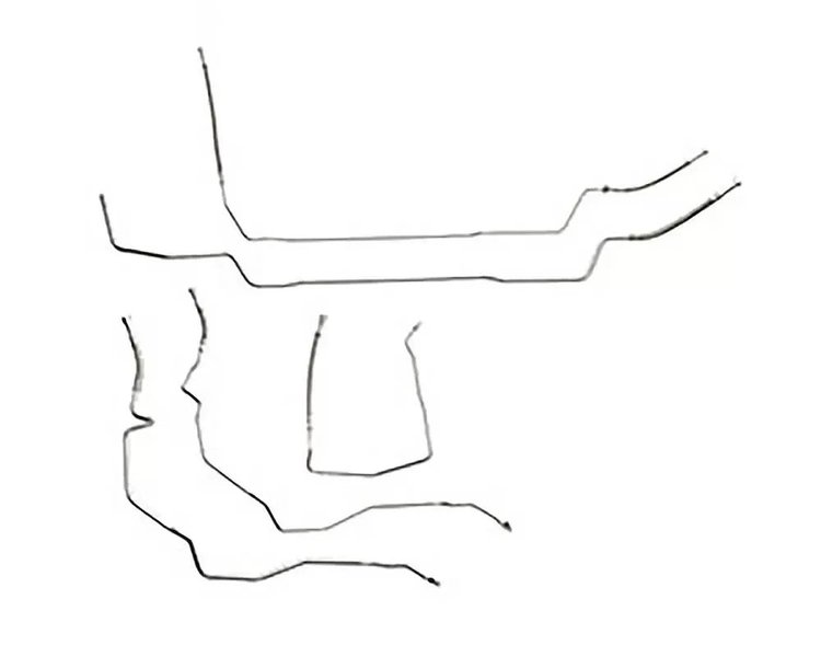 Complete Fuel Line Kit for 2004 GMC 2500 4WD 6.0L Gas Trucks w/Crew Cab, Long Bed, No-TC, AWABS [Stainless]