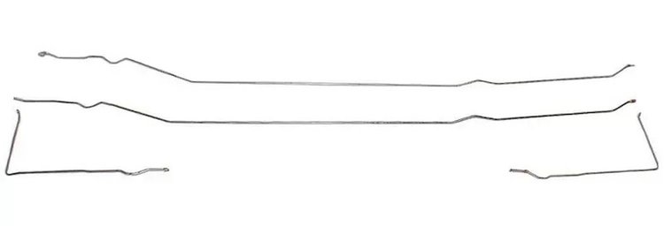 Rear Tank Conversion Fuel Line Kit for 1967-1972 Chevy C10 Carbureted w/Long Bed, Original Coil Springs [Stainless Steel]