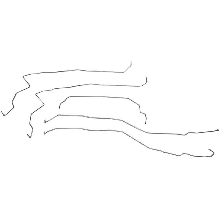 Front Brake Line Kit for 2007-2012 Chevy Silverado, GMC Sierra 2500HD/3500HD without Code JL4 [Stainless]