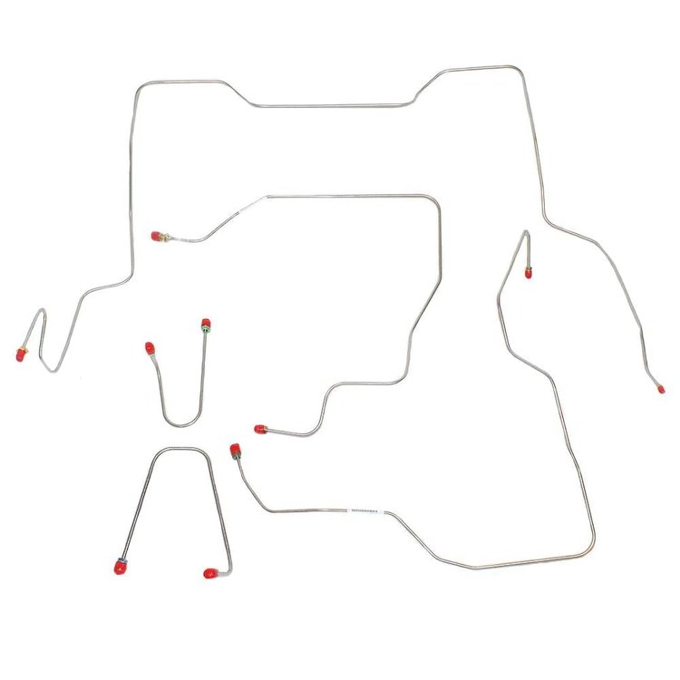 Front Brake Line Kit for 1995-2000 GM 2500/3500 4WD Trucks [Stainless]