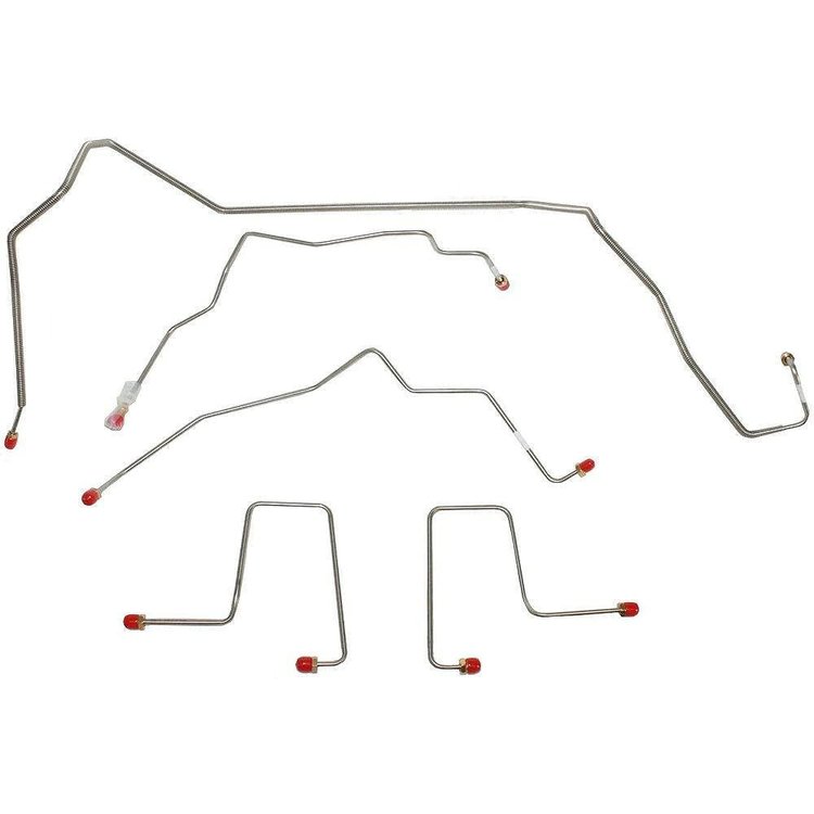 Front Brake Line Kit for 1998-2000 GM Blazer, Jimmy, Bravada 4WD [Stainless]