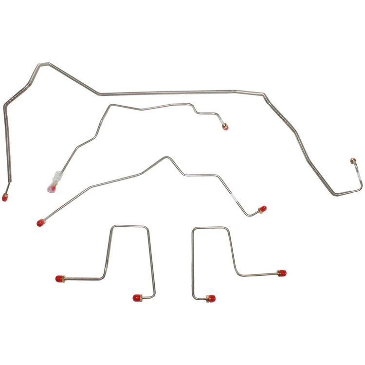 Front Brake Line Kit for 2001-2005 GM Blazer, Jimmy, S10, Sonoma 4WD w/ZR2 Package [Stainless]