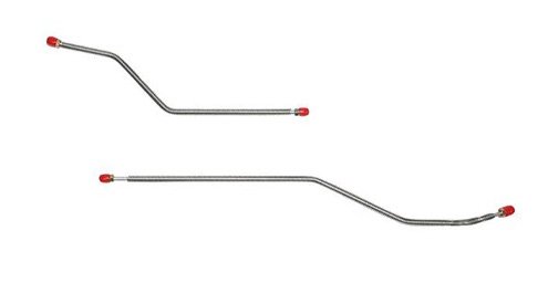 Rear Axle Brake Line Kit for 1971 Chevy C10 Truck With T-Block On-Line Connector [Stainless]