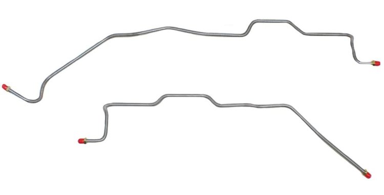 Rear Axle Brake Line Kit for 1995-2000 GM 1500/2500/3500 Non-Dually Trucks [Stainless]