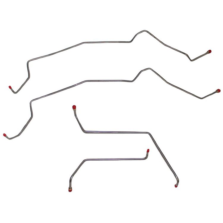 Transmission Oil Cooler Lines for 2002-2009 Chevy Trailblazer [Stainless Steel]