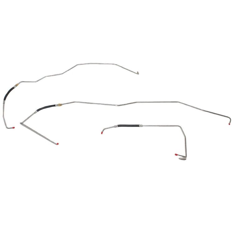 Transmission Oil Cooler Lines for 2002-2006 Chevy Avalanche 2500 8.1L w/4L85-E Transmission [Stainless Steel]