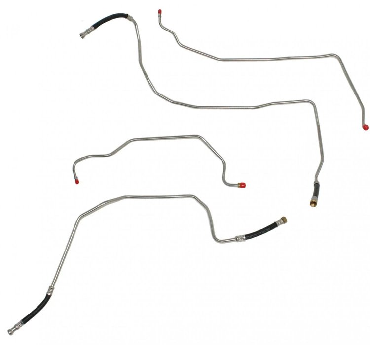 Transmission Oil Cooler Lines for 2000-2006 GM Full-Size SUV without Auxiliary Cooler [Stainless Steel]