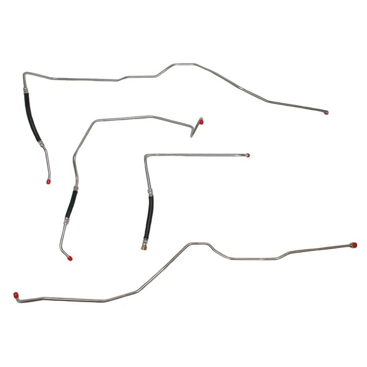 Transmission Oil Cooler Lines for Select 1999-2007 GM 1500 V8 Trucks with External Cooler [Stainless Steel]