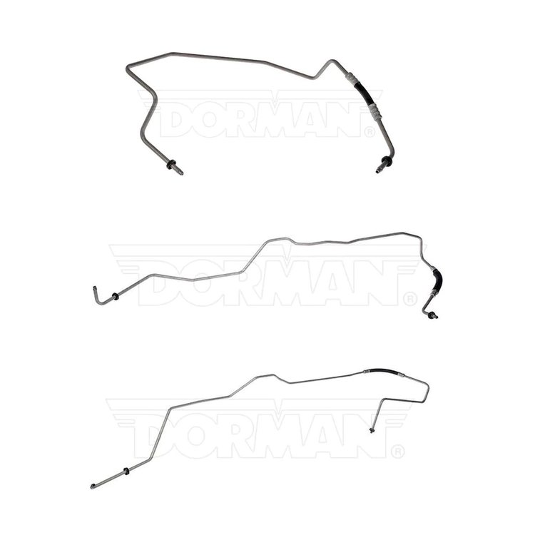 Transmission Oil Cooler Lines for 1999-2007 GM Full-Size Trucks 6.0L with 4L80/4L80E Transmission  [Stainless]