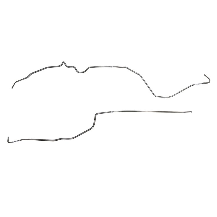 2-Piece 3/8 in. Tank To Pump Fuel Line for 70-74 Chevy Camaro Z28/71-74 Pontiac Firebird Trans Am V8 [Stainless Steel]