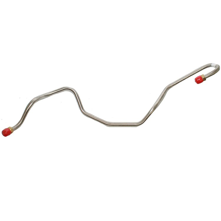 Pump To Carb Fuel Line for 69-70 Pontiac Firebird/Lemans/Trans Am/GTO V8 4-bbl w/ Bottom Outlet Fuel Pump [Steel]