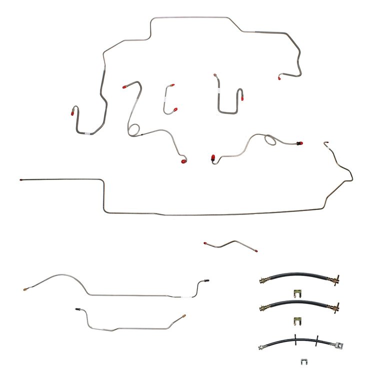 Complete Brake Line for 69-70 Mopar B-Body [Steel]