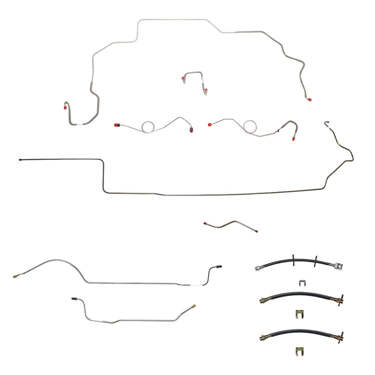 Complete Brake Line And Hose Kit for 68-69 Mopar B-Body [Stainless Steel]