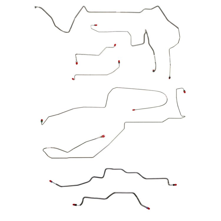 Complete Brake Line Kit for 1998-2002 Chevrolet Camaro, Pontiac Trans Am without Traction Control [Stainless Steel]