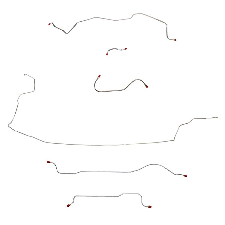 Complete Brake Line Kit for 1962-63 Mopar B-Body w/ Power Brakes, w/o 426 Max Wedge [Stainless Steel]
