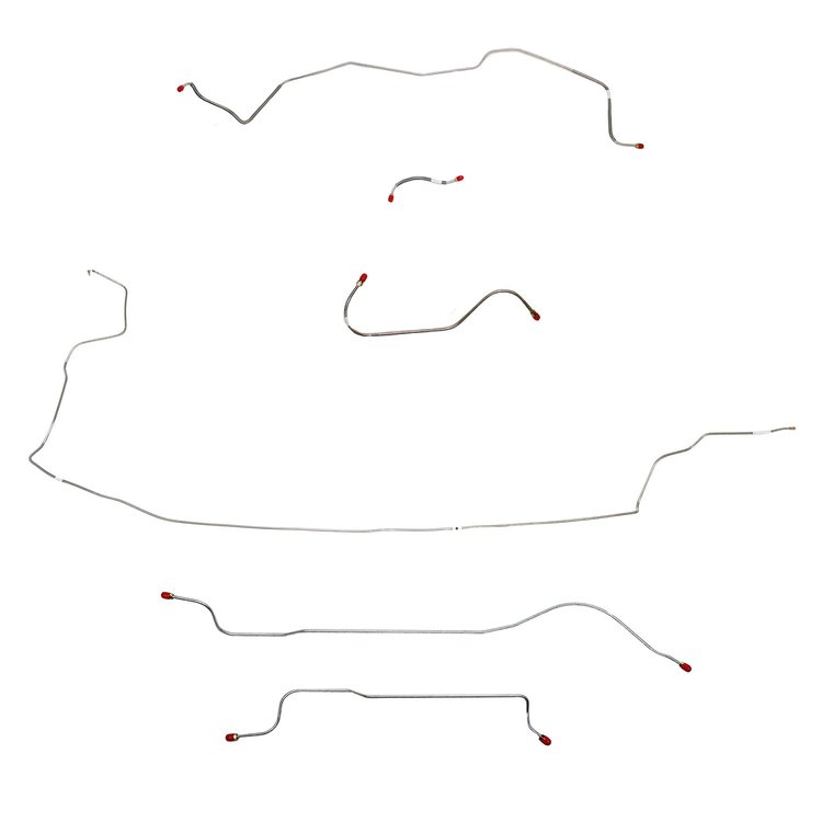 Complete Brake Line Kit for 1964 Mopar B-Body w/ Power Brakes, w/o 426 Max Wedge [Steel]