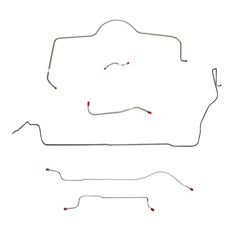 Complete Brake Line Kit for 1965 Mopar B-Body w/ Standard Brakes [Stainless Steel]