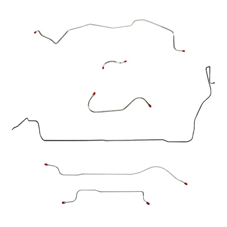 Complete Brake Line Kit for 1965 Mopar B-Body w/ Power Brakes [Stainless Steel]
