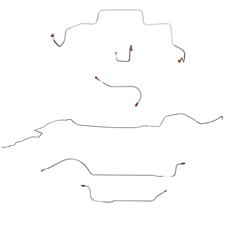 Complete Brake Line Kit for 1966 Mopar B-Body w/ Power Drum [Steel]