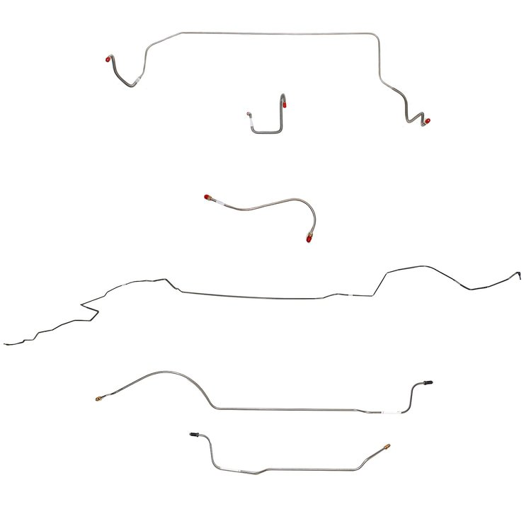 Complete Brake Line Kit for 1966 Mopar B-Body w/ Standard Drum [Steel]