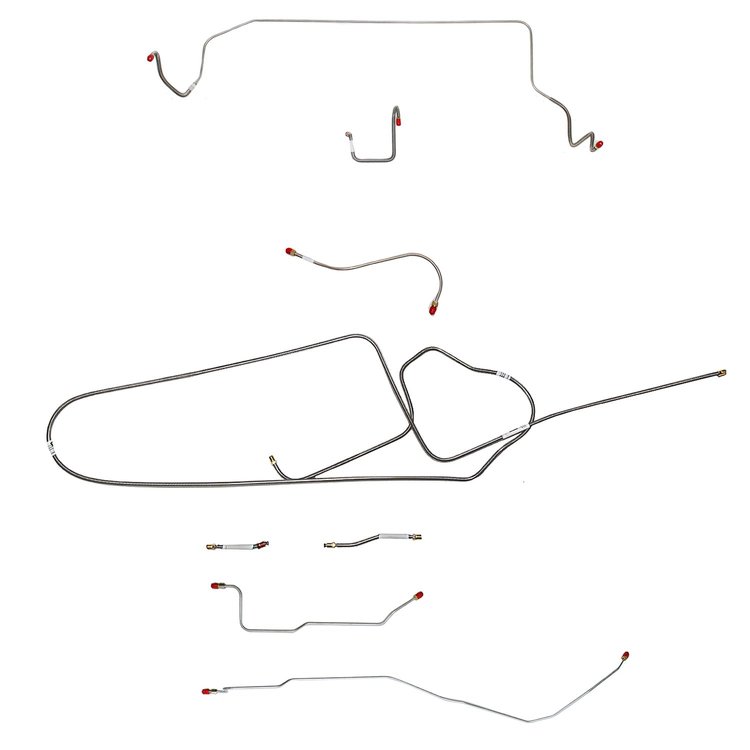Complete Brake Line Kit for 1966 Mopar B-Body w/ Standard Disc [Steel]