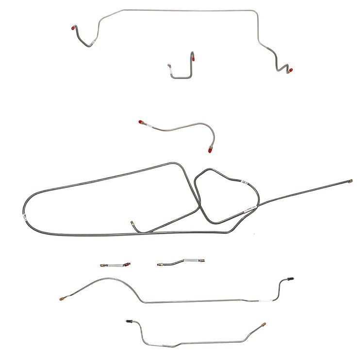 Complete Brake Line Kit for 1966 Mopar B-Body w/ Standard Disc [Steel]