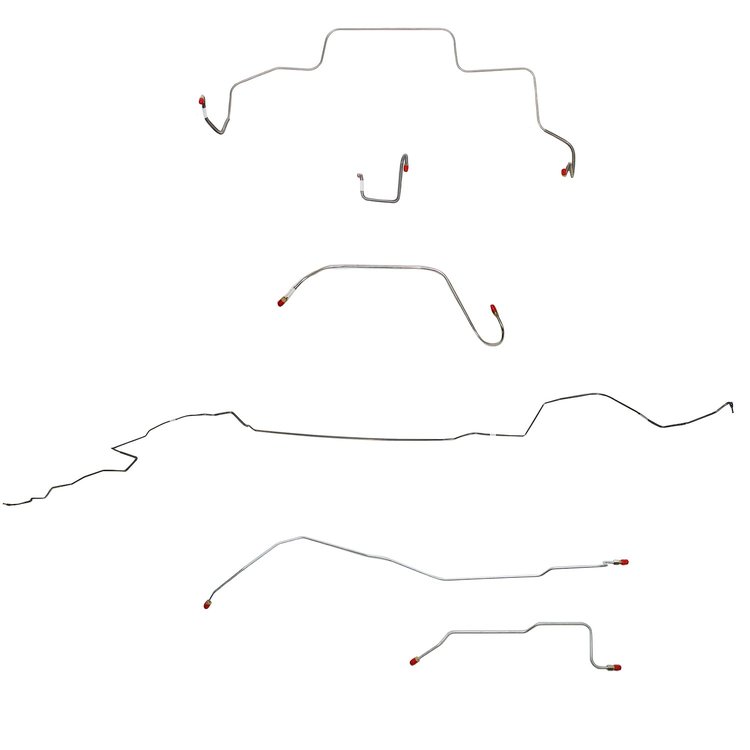 Complete Brake Line Kit for 1966 Mopar B-Body w/ Power Drum [Steel]