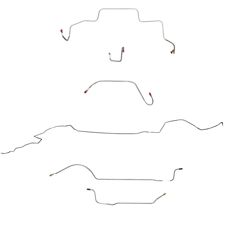 Complete Brake Line Kit for 1966 Mopar B-Body w/ Power Drum [Stainless Steel]