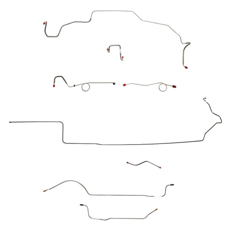 Complete Brake Line Kit for 1967 Mopar B-Body w/ Standard Disc [Steel]
