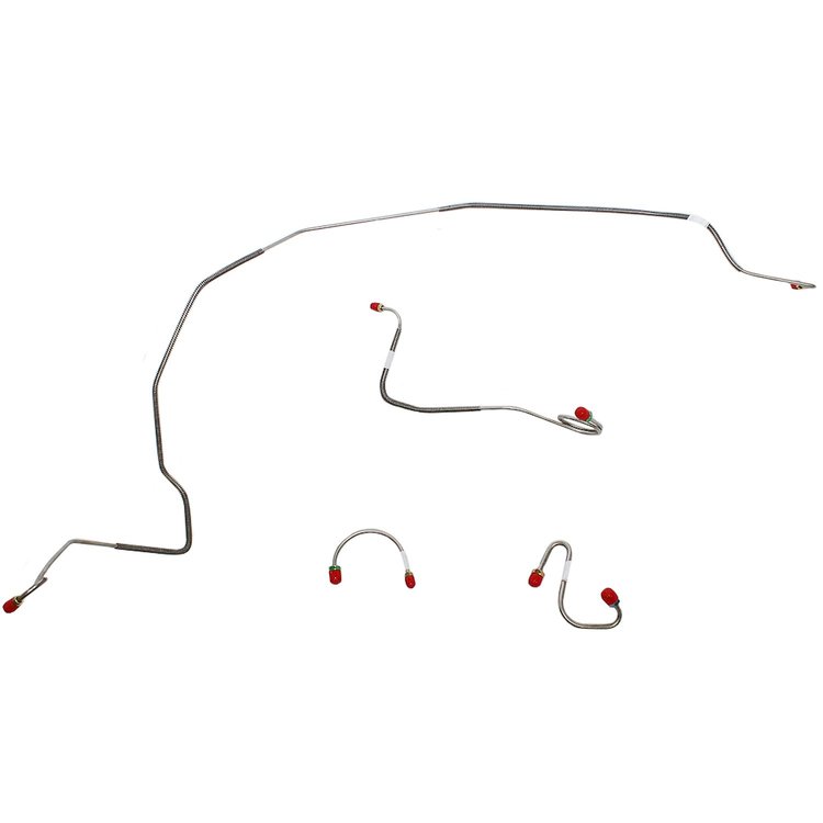 Power Drum Front Brake Line Kit for 67-68 Firebird [Steel]