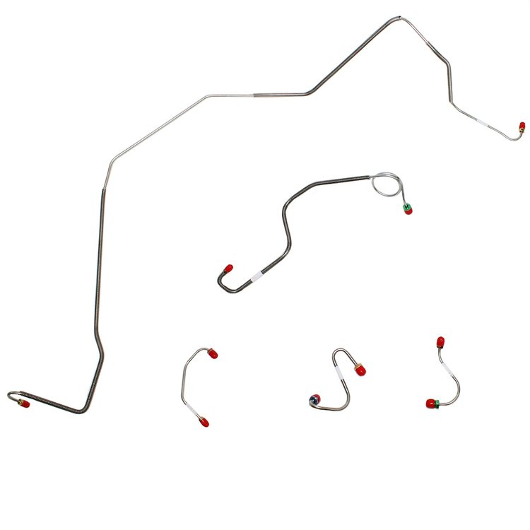 Standard Disc Front Brake Line Kit for 67-68 Firebird [Stainless Steel]