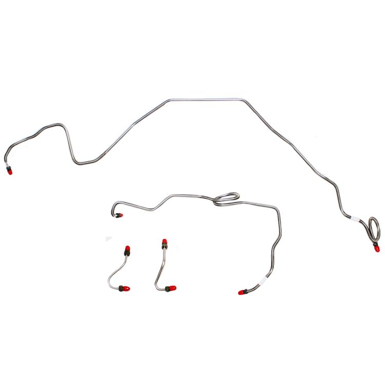 Front Brake Line Kit for 86-89 GM F-Body w/ V8 [Stainless Steel]