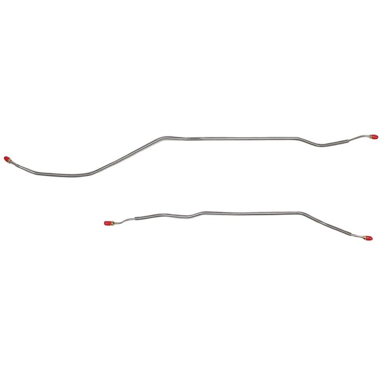 Rear Axle Line Set for 69 Chevy Camaro/69-73 Chevy Nova w/ Rear Drum Brakes [Steel]