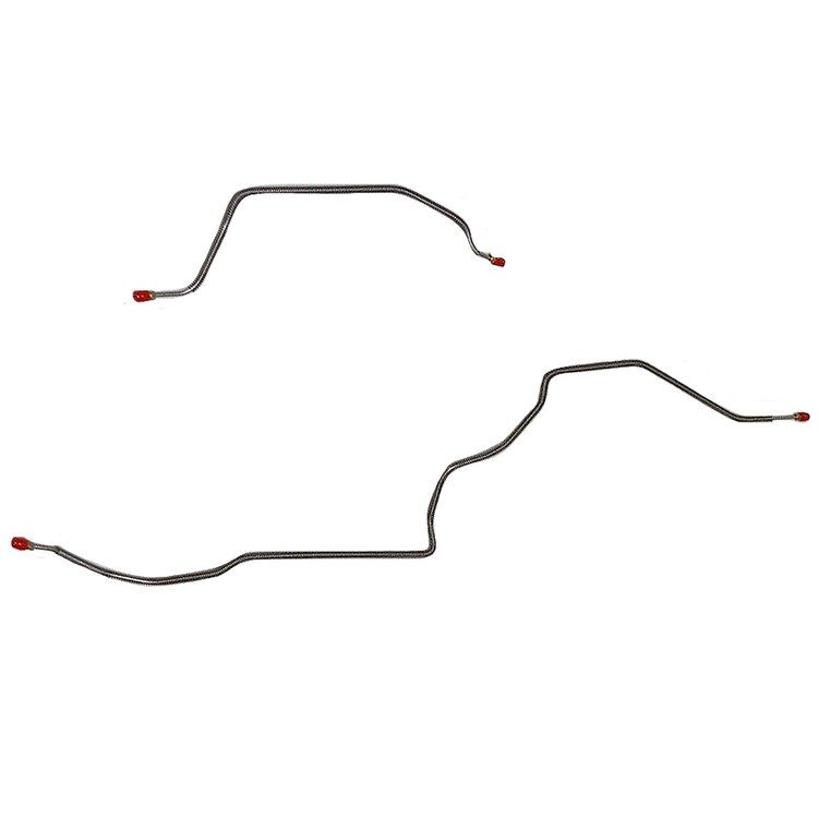 Rear Axle Brake Line Set for 76-81 Chevy Camaro w/ Standard Rear Suspension [Steel]