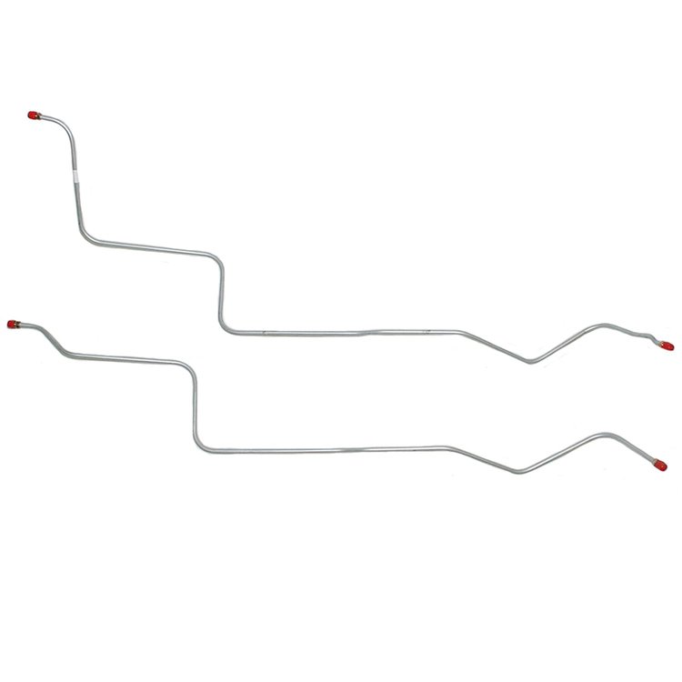 2-Piece Transmission Cooler Lines for 70-74 Pontiac Firebird & Trans Am, TH350/400 w/ 1/2 in. Radiator Ports [Steel]