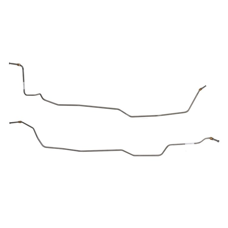 Transmission Cooler Lines w/ 1/2 in. Radiator Ports for 70-81 Chevy Camaro TH350/400 [Stainless Steel]