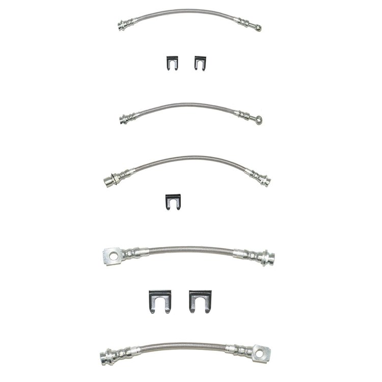 Brake Hose Kit for 93-97 GM F-Body Without Traction Control [Braided Stainless Steel]