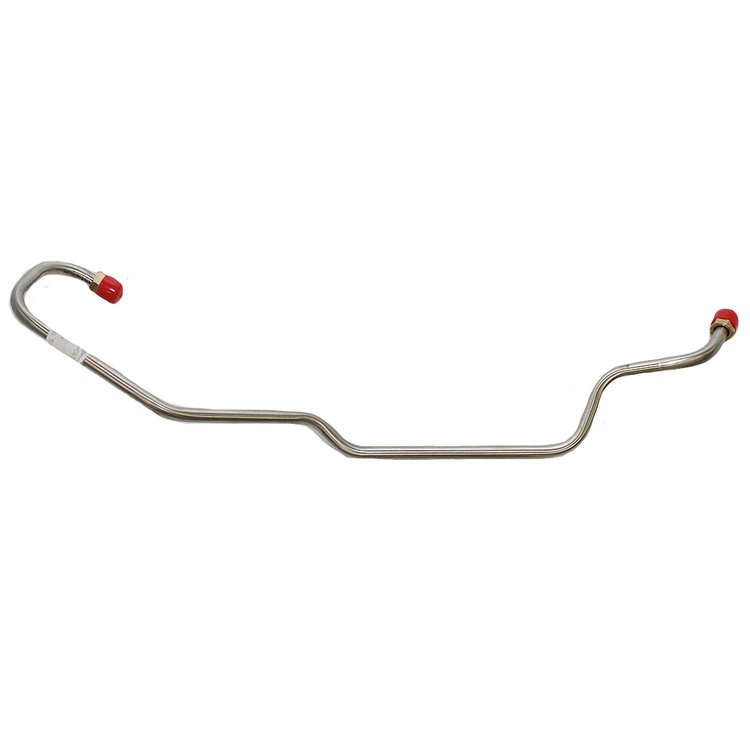 Pump To Carb Fuel Line for 69-70 Pontiac Firebird/Lemans/Trans Am/GTO V8 4-bbl w/ Bottom Outlet Fuel Pump [Stainless Steel]