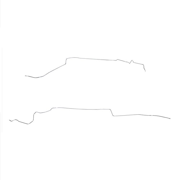 3/8 in. Main & 1/4 in. Return Fuel Line for 68-69 Mopar B-Body [Stainless Steel]