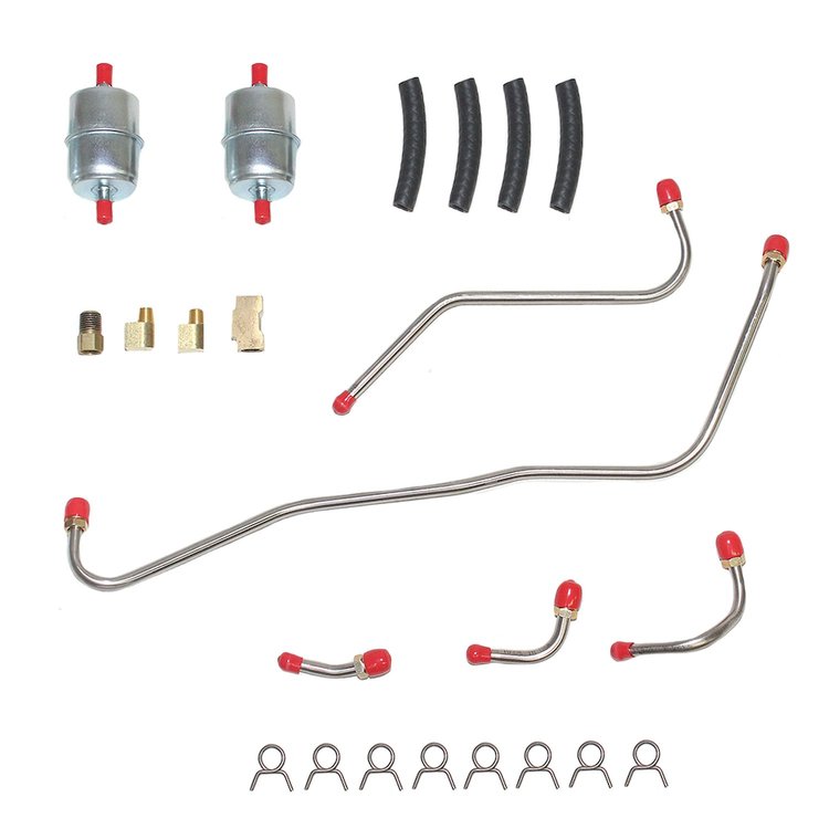 Fuel Line for Mopar B-Body A&A Transmission X-Ram w/ Edelbrock [Steel]