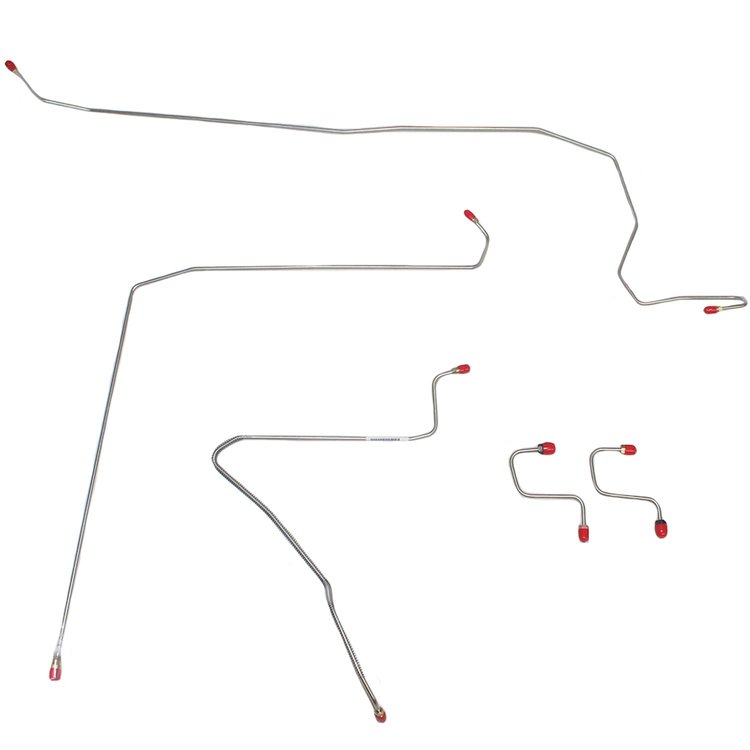 Front Brake Line Kit for 93-95 Jeep Wrangler Non ABS [Steel]
