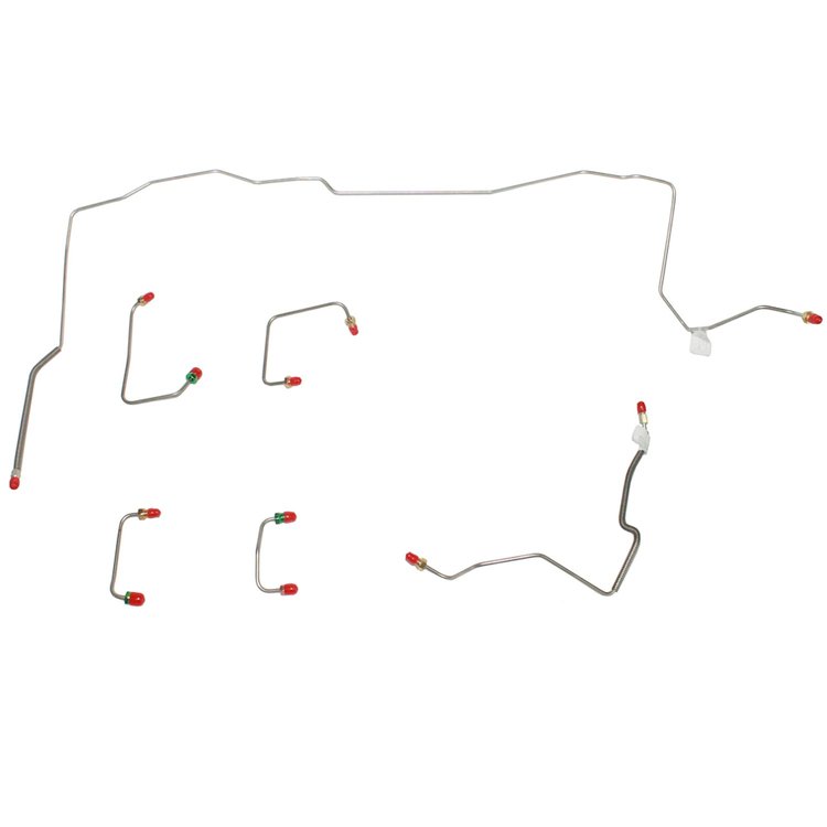 Front Brake Line Set for 94 Jeep Grand Cherokee w/ 4W Disc Brakes [Steel]